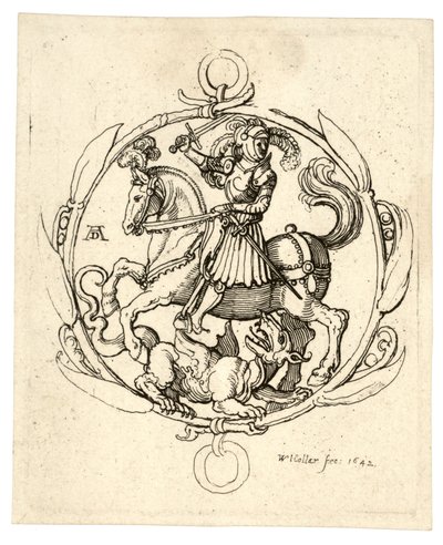Saint George and the Dragon by Wenceslaus Hollar